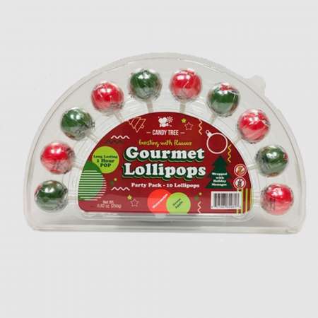 10 Pack Christmas Gourmet Lollipops