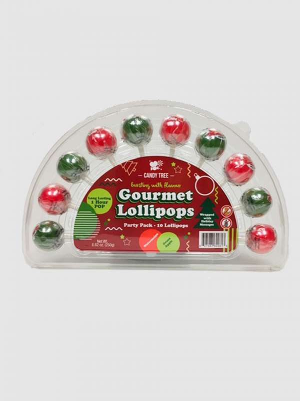 10 Pack Christmas Gourmet Lollipops
